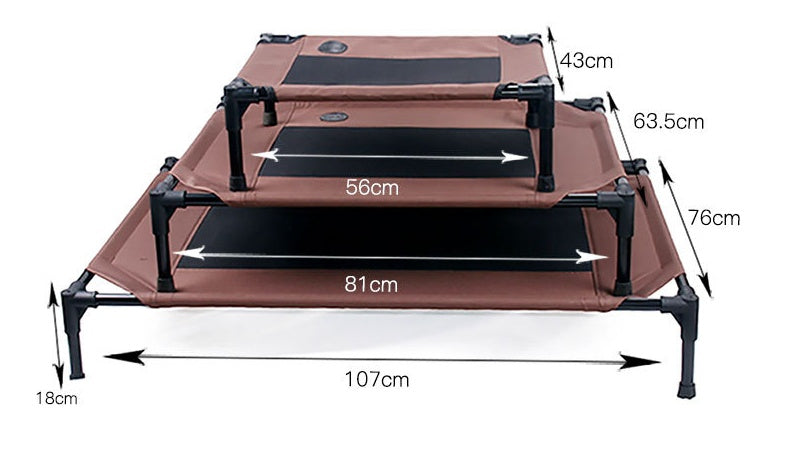 Pet bed dog moisture-proof removable washable stack dog bed Oxford cloth camp bed - LukkyDeals