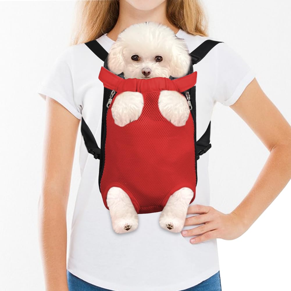 FEimaX Dog Carrier Backpack Pet Legs Out Front Cat Travel Bag, Adjustable Puppy Backpacks Carriers Hands-Free for Small Medium Dogs Cats Hiking Traveling Camping Daily Walking (Small, Black) LukkyDeals