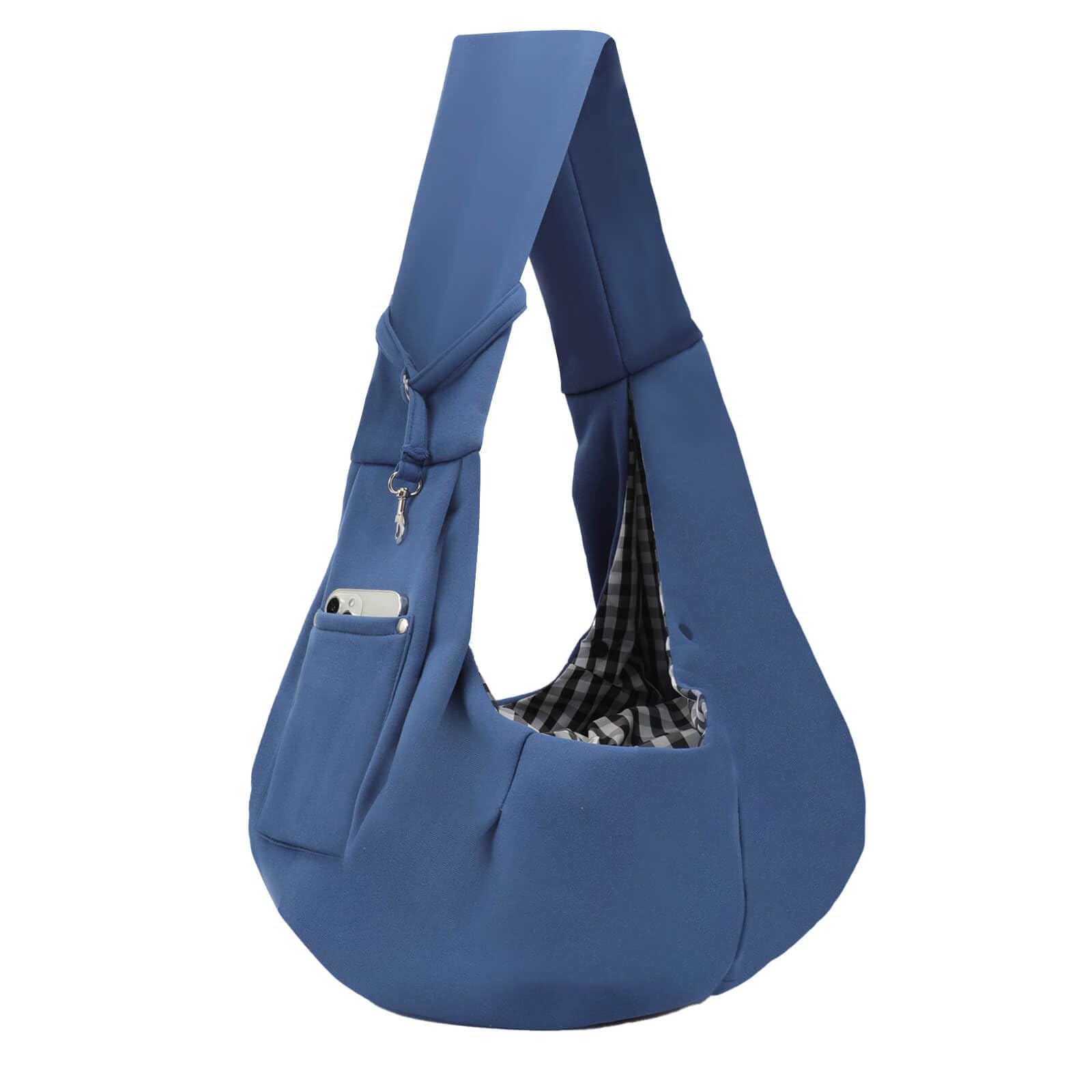 Dog Carrier Sling - Reversible Puppy Carrier Purse with Storage Pocket, Hand-Free Dog Sling Carrier for Carry Small Dogs and Cats, Travel Safety Harness, Dog and Cat Harness(Black) LukkyDeals