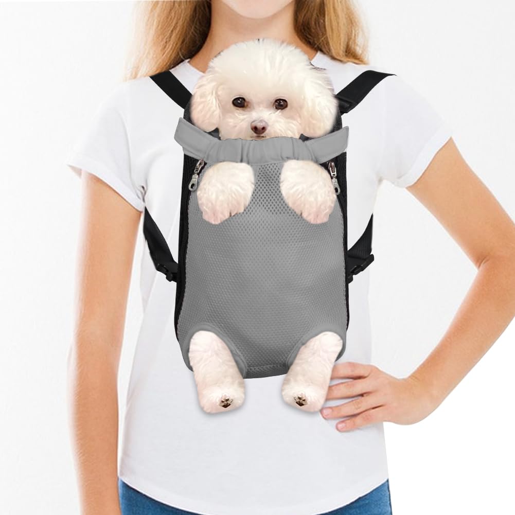 FEimaX Dog Carrier Backpack Pet Legs Out Front Cat Travel Bag, Adjustable Puppy Backpacks Carriers Hands-Free for Small Medium Dogs Cats Hiking Traveling Camping Daily Walking (Small, Black) LukkyDeals