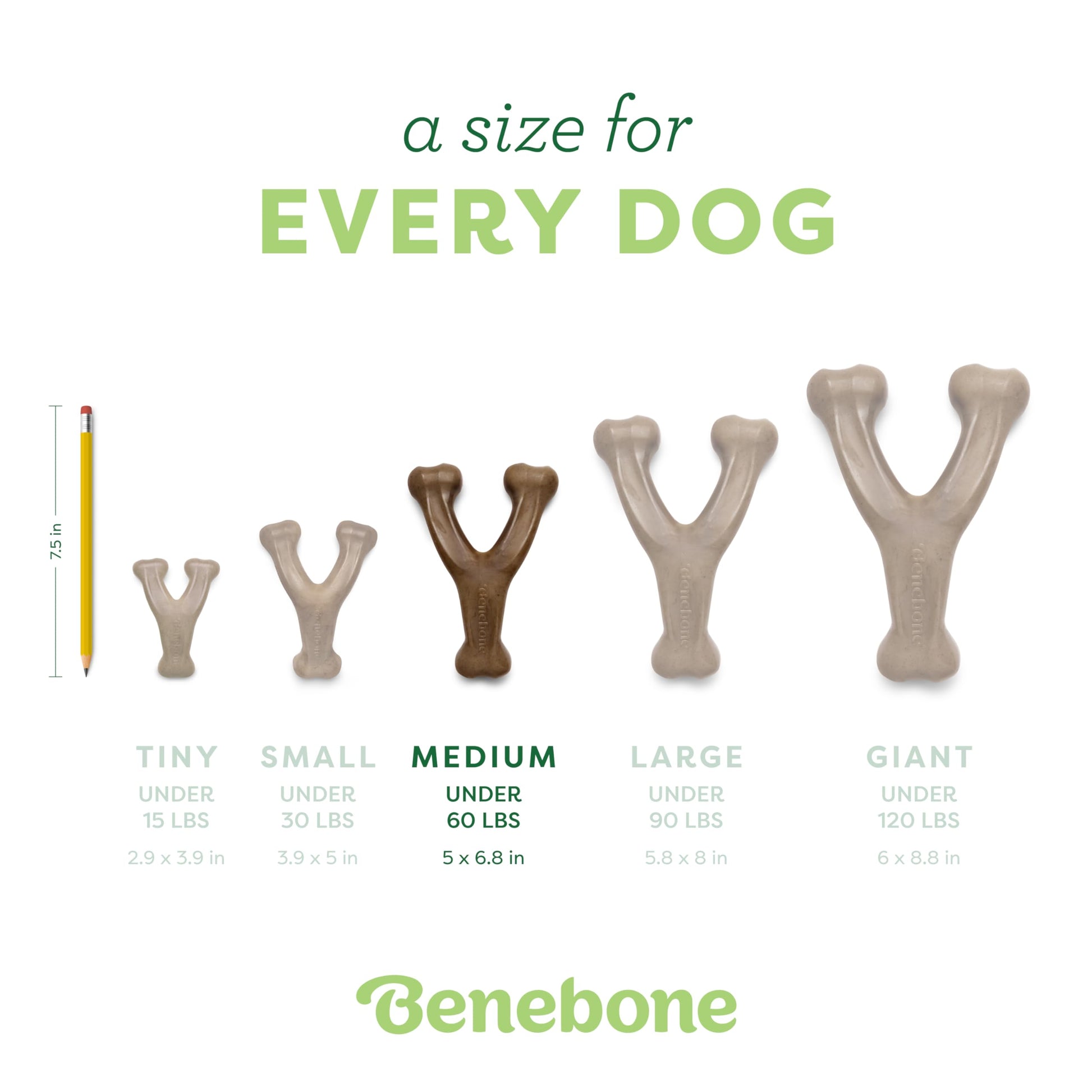 Benebone Wishbone Durable Dog Chew Toy for Aggressive Chewers, Real Bacon, Made in USA, Medium LukkyDeals