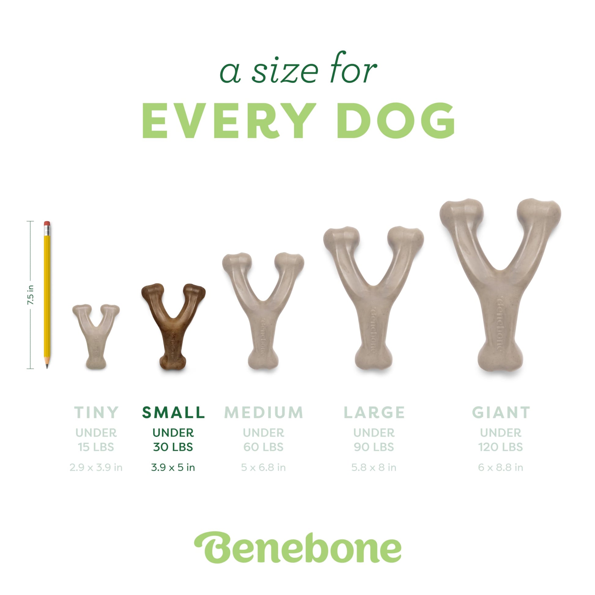 Benebone Wishbone Durable Dog Chew Toy for Aggressive Chewers, Real Bacon, Made in USA, Medium LukkyDeals