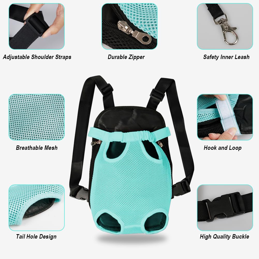 FEimaX Dog Carrier Backpack Pet Legs Out Front Cat Travel Bag, Adjustable Puppy Backpacks Carriers Hands-Free for Small Medium Dogs Cats Hiking Traveling Camping Daily Walking (Small, Black) LukkyDeals