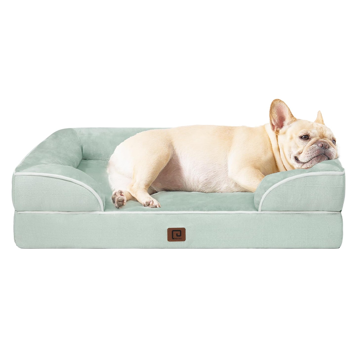 EHEYCIGA Orthopedic Dog Beds for Extra Large Dogs, Waterproof Memory Foam XL Pet Bed with Sides, Non-Slip and Egg-Crate Foam Big Dog Couch Bed with Washable Removable Cover, Grey LukkyDeals