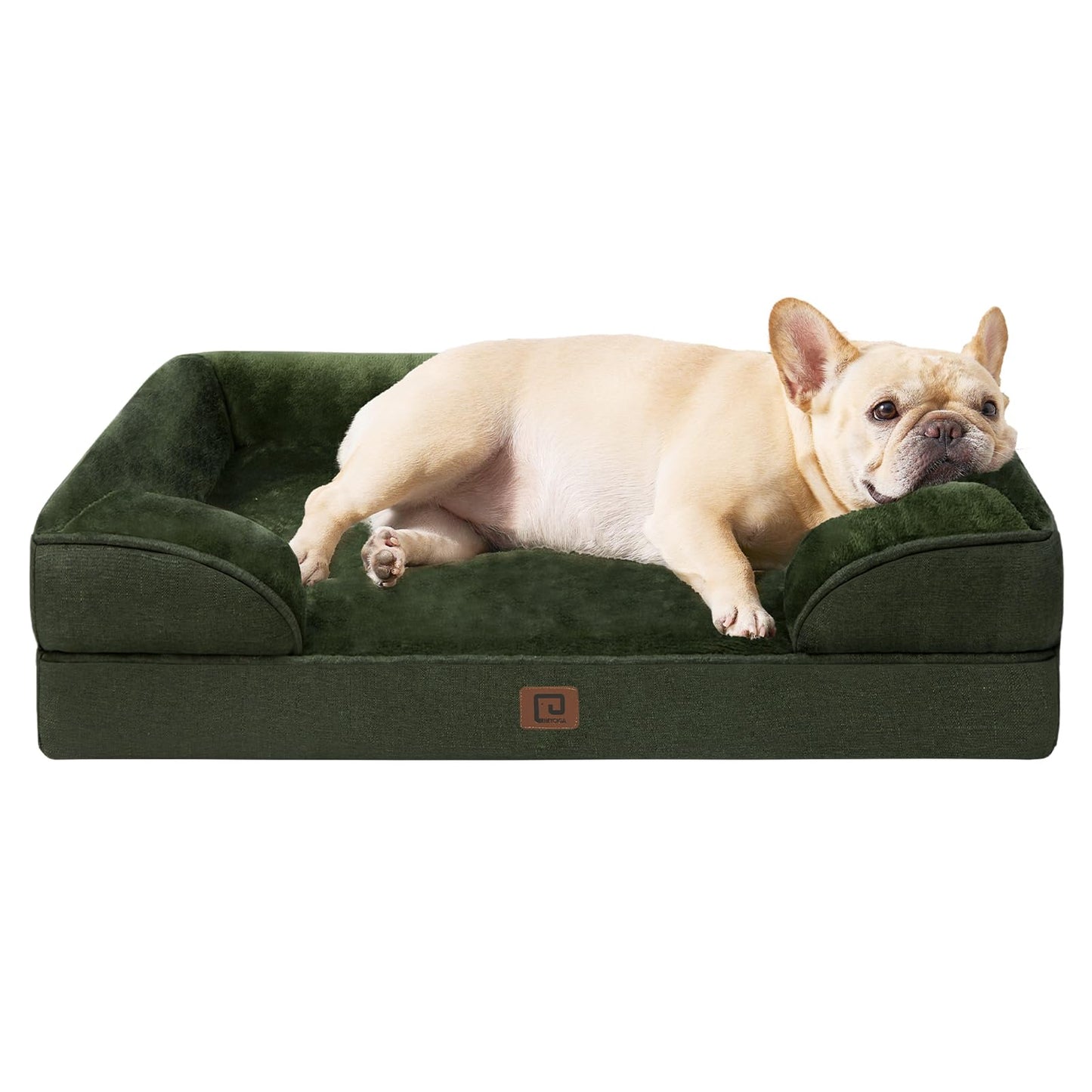 EHEYCIGA Orthopedic Dog Beds for Extra Large Dogs, Waterproof Memory Foam XL Pet Bed with Sides, Non-Slip and Egg-Crate Foam Big Dog Couch Bed with Washable Removable Cover, Grey LukkyDeals