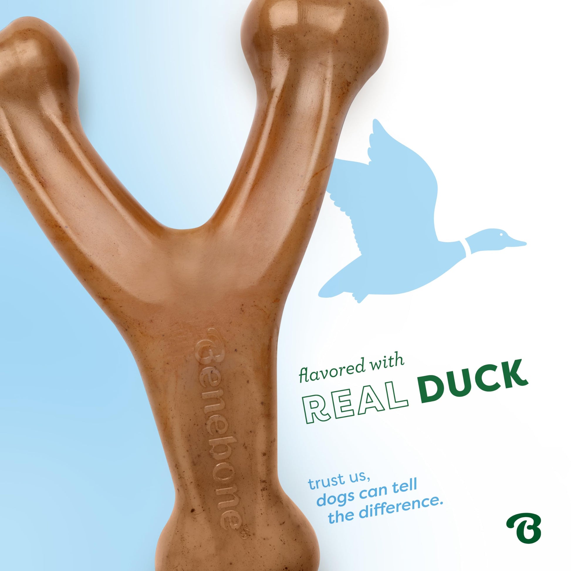 Benebone Wishbone Durable Dog Chew Toy for Aggressive Chewers, Real Bacon, Made in USA, Medium LukkyDeals