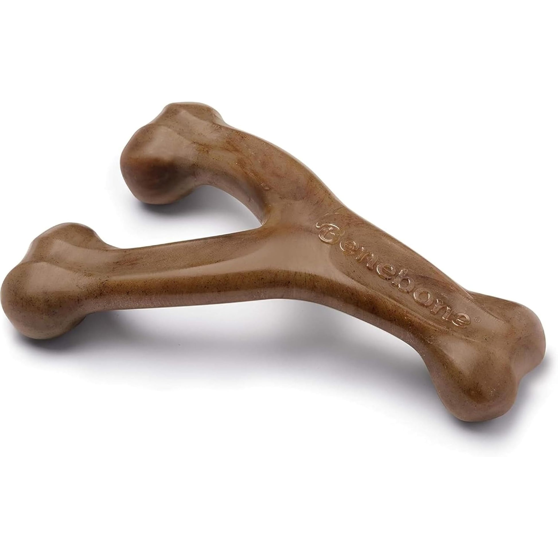 Benebone Wishbone Durable Dog Chew Toy for Aggressive Chewers, Real Bacon, Made in USA, Medium LukkyDeals