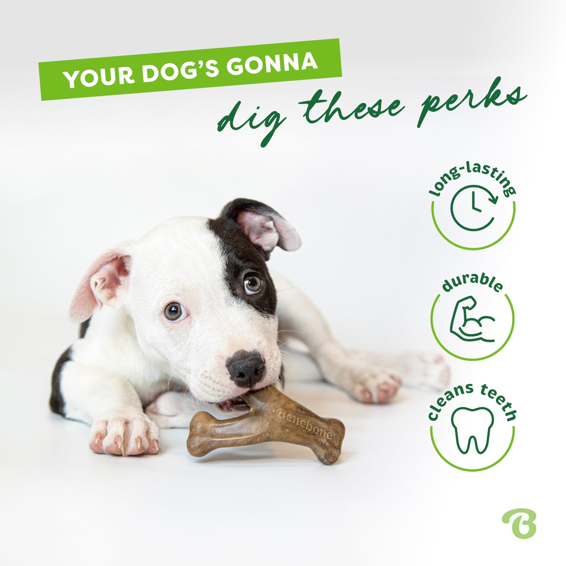 Benebone Wishbone Durable Dog Chew Toy for Aggressive Chewers, Real Bacon, Made in USA, Medium LukkyDeals