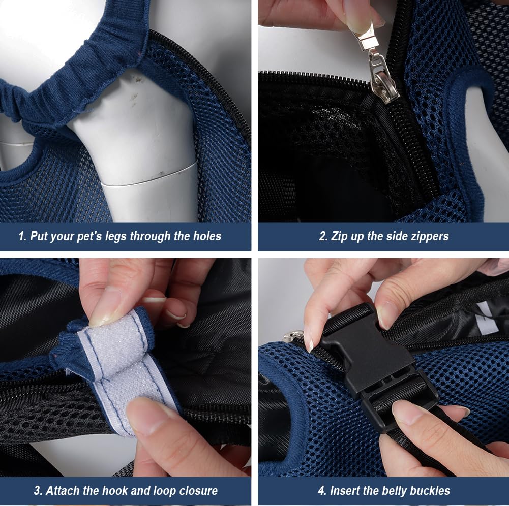 FEimaX Dog Carrier Backpack Pet Legs Out Front Cat Travel Bag, Adjustable Puppy Backpacks Carriers Hands-Free for Small Medium Dogs Cats Hiking Traveling Camping Daily Walking (Small, Black) LukkyDeals