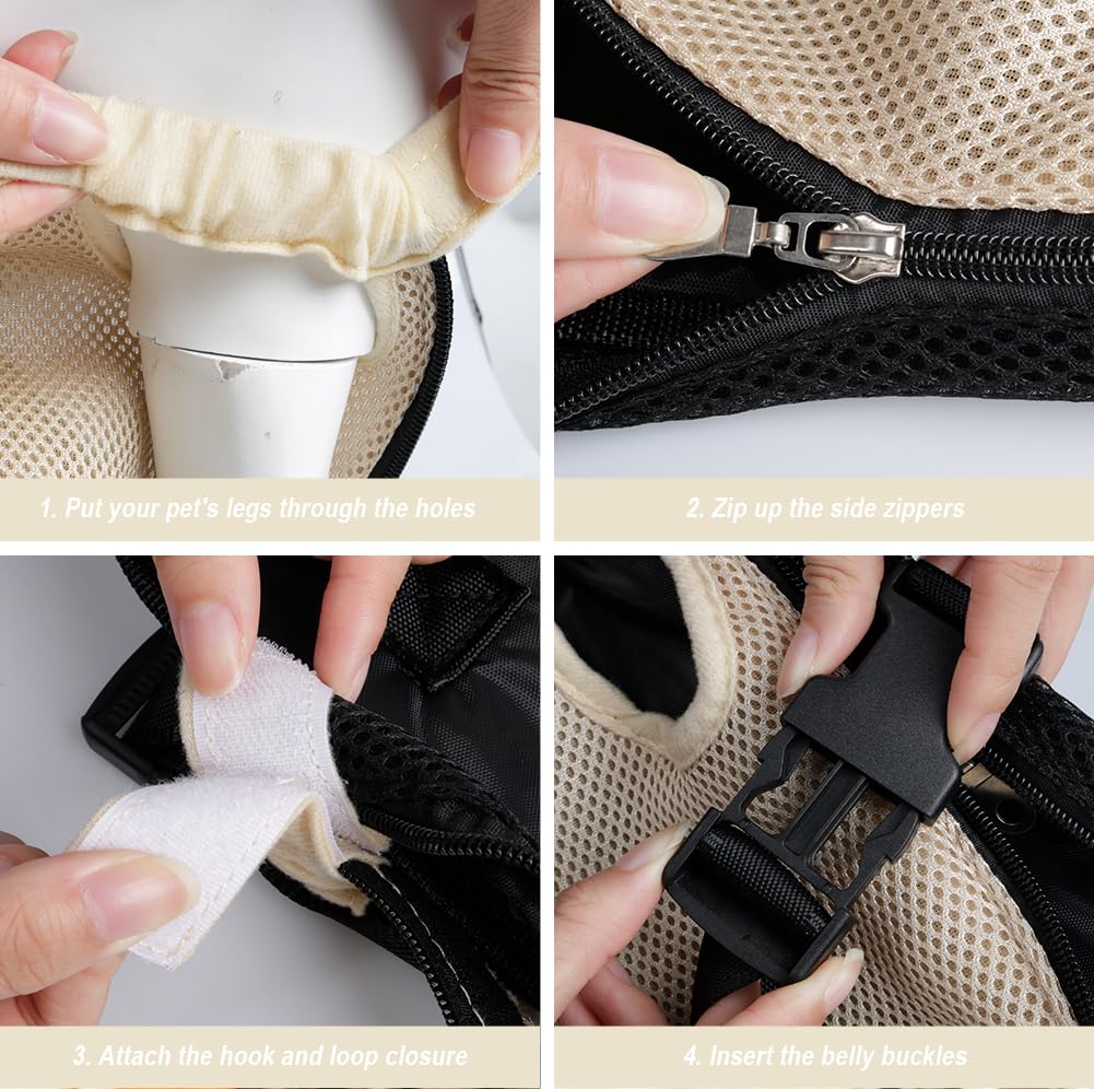 FEimaX Dog Carrier Backpack Pet Legs Out Front Cat Travel Bag, Adjustable Puppy Backpacks Carriers Hands-Free for Small Medium Dogs Cats Hiking Traveling Camping Daily Walking (Small, Black) LukkyDeals