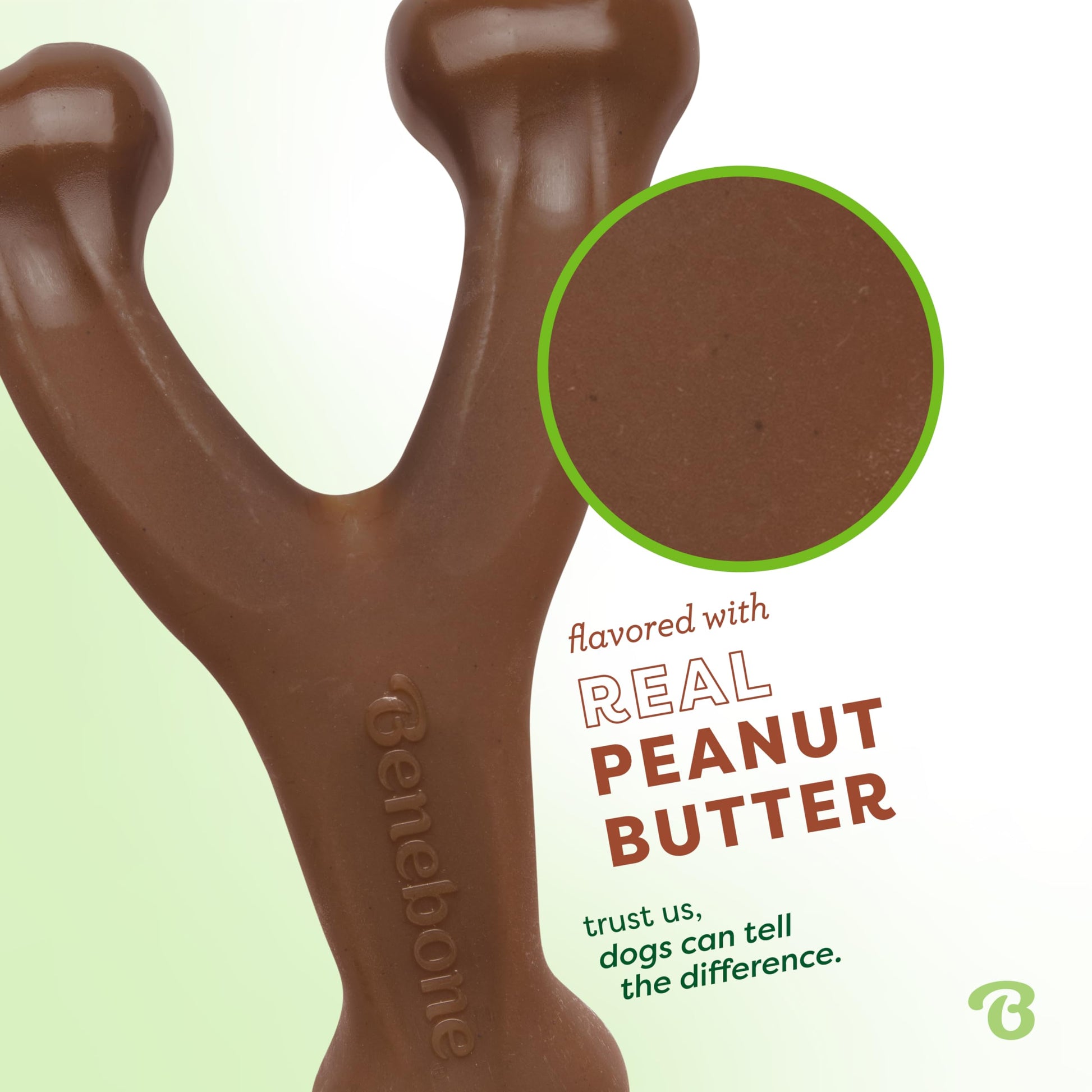 Benebone Wishbone Durable Dog Chew Toy for Aggressive Chewers, Real Bacon, Made in USA, Medium LukkyDeals