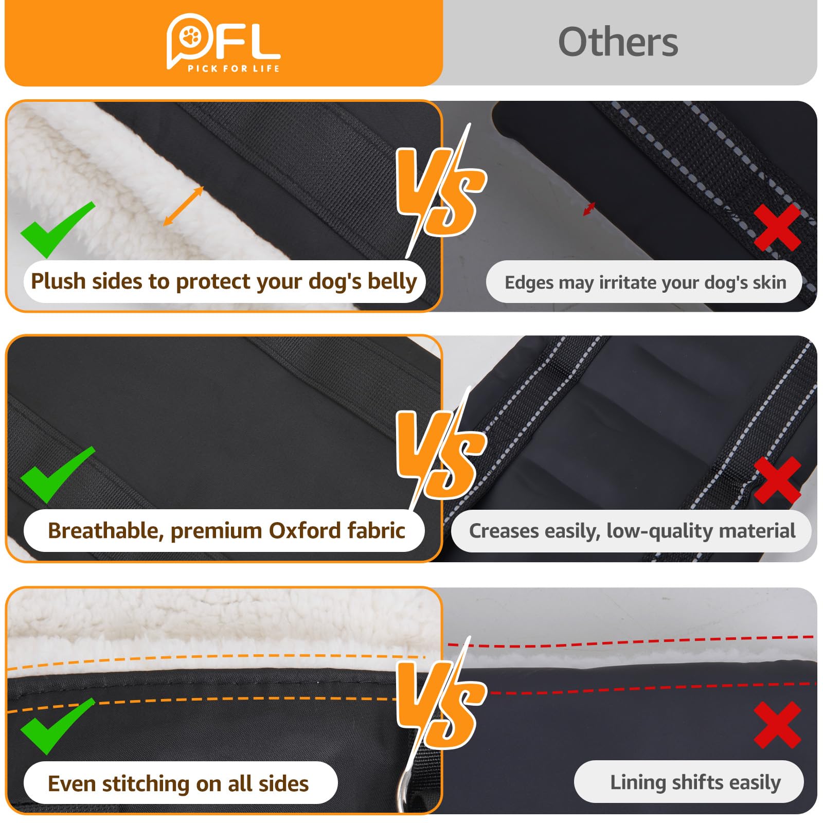 Adjustable Dog Lift Harness Dog Sling for Large Dogs Hind Leg Support Soft Lift Support and Rehab Harness for Weak Rear Legs, Helps Senior, Injured, Disabled and After ACL Surgery Dogs Large LukkyDeals