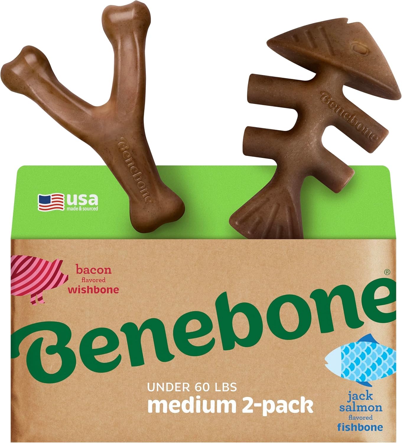 Benebone Medium 4-Pack Dog Chew Toys LukkyDeals