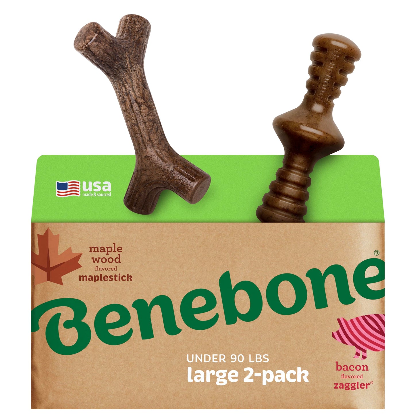 Benebone Medium 4-Pack Dog Chew Toys LukkyDeals