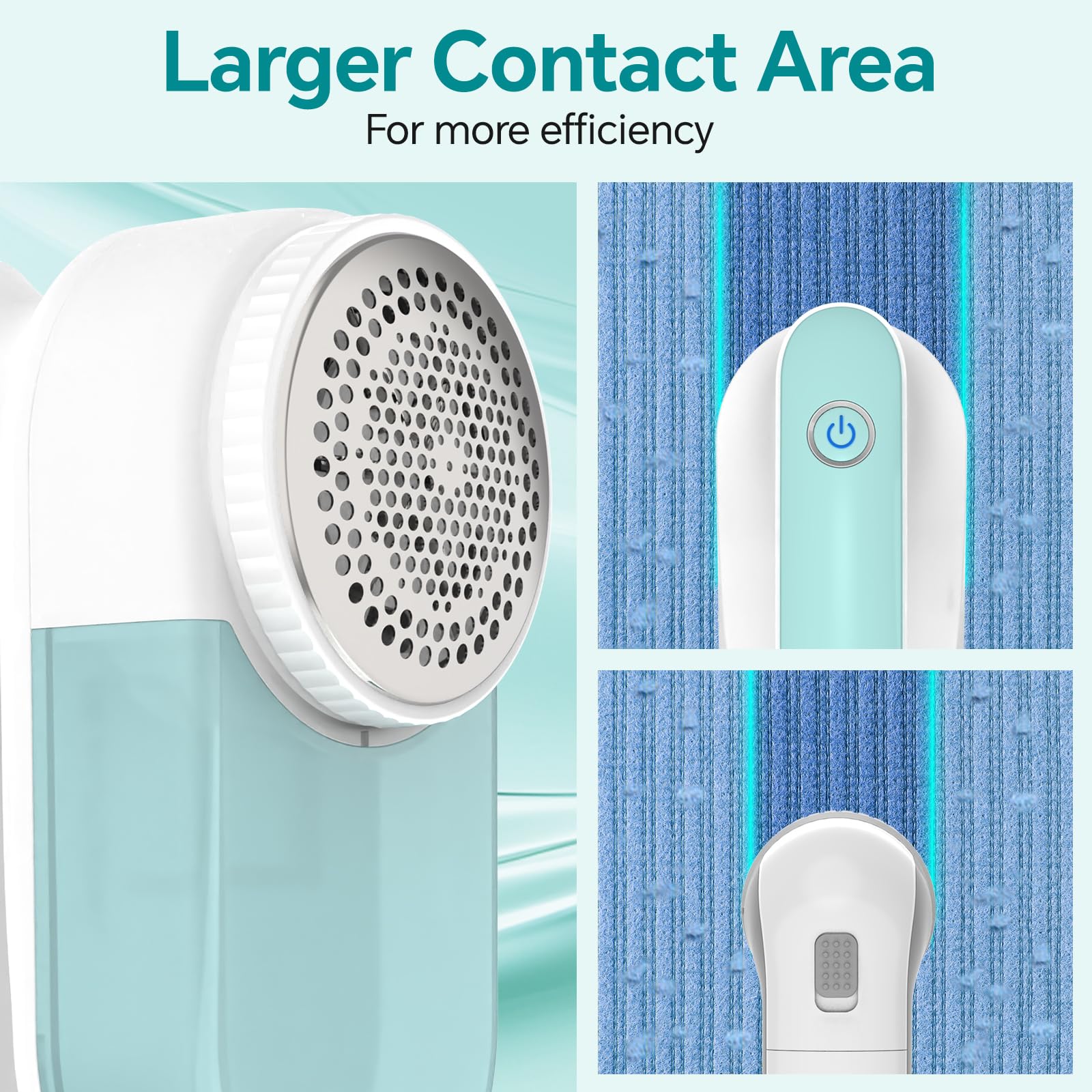 BEAUTURAL Fabric Shaver and Lint Remover, Sweater Defuzzer with 2-Speeds, 2 Replaceable Stainless Steel Blades, Battery Operated, Remove Clothes Fuzz, Lint Balls, Pills, Bobbles Gray LukkyDeals