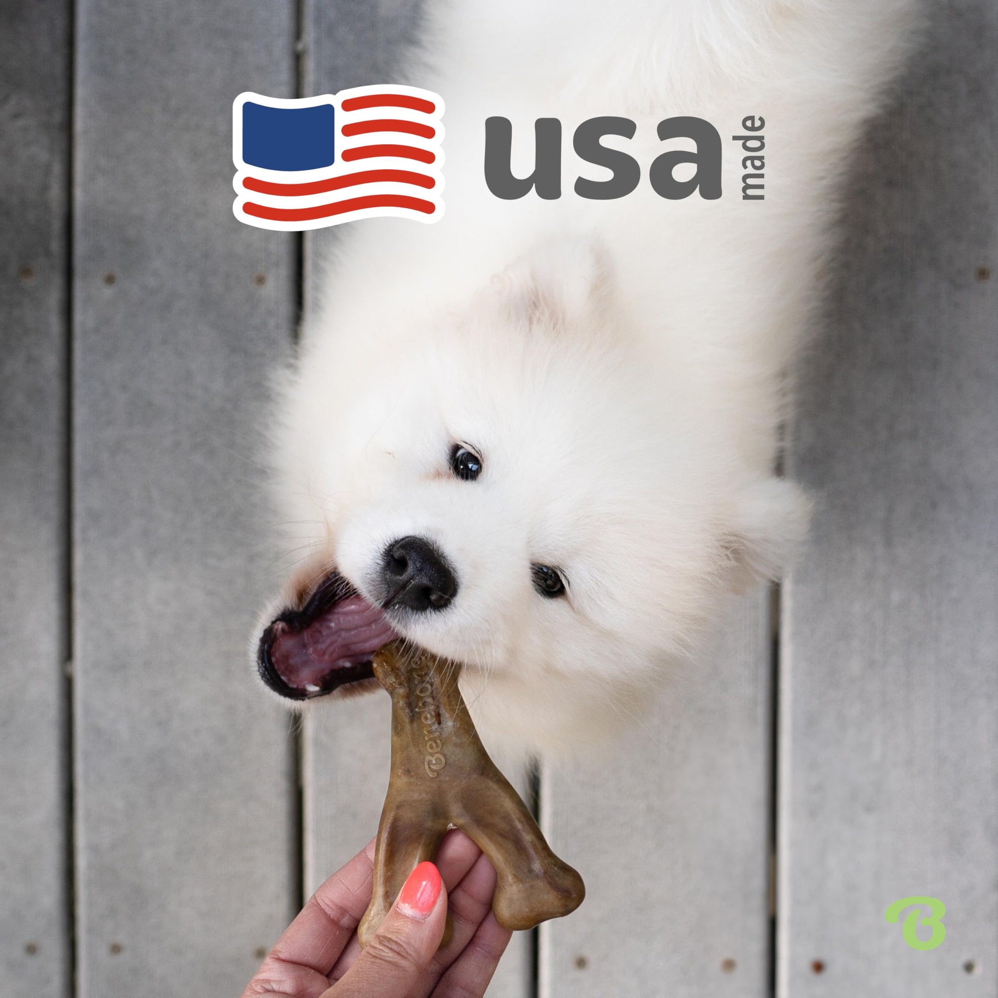 Benebone Wishbone Durable Dog Chew Toy for Aggressive Chewers, Real Bacon, Made in USA, Medium LukkyDeals