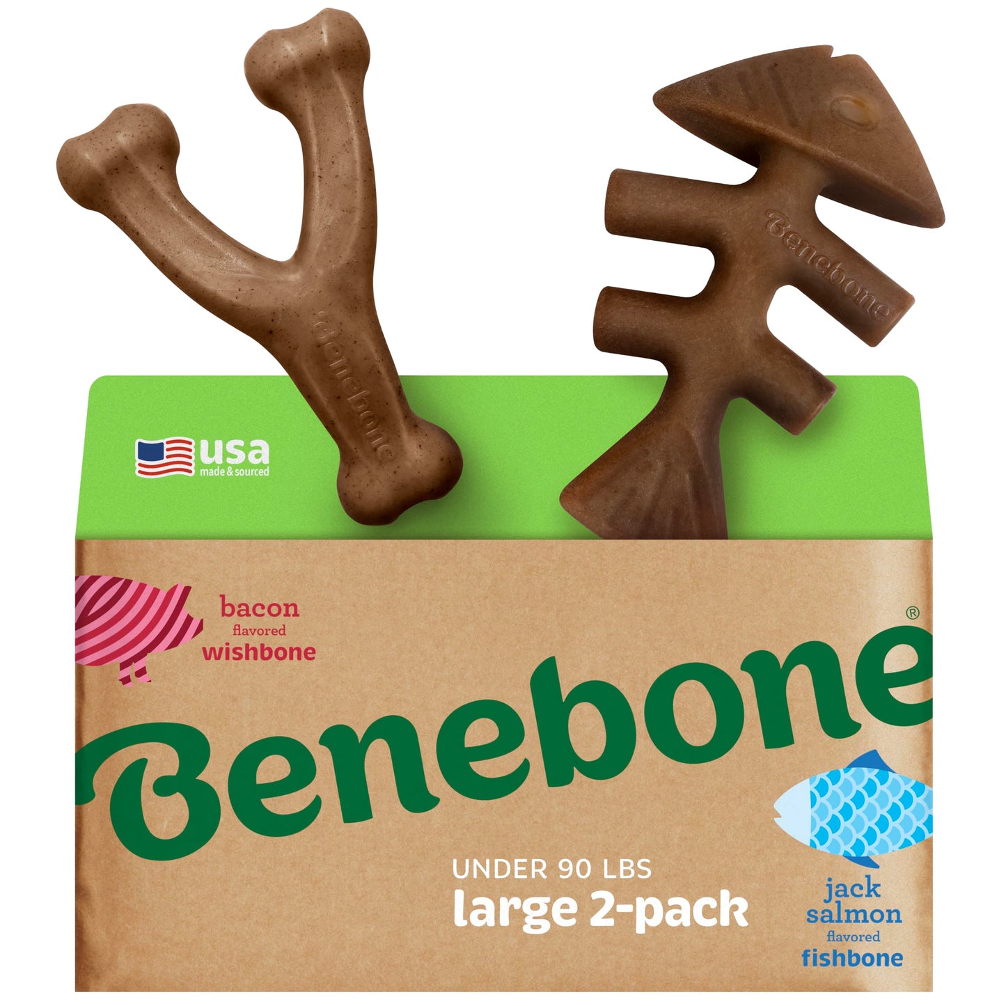 Benebone Medium 4-Pack Dog Chew Toys LukkyDeals