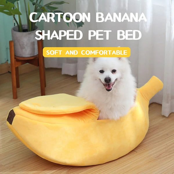 Cozy Banana Pet Bed LukkyDeals