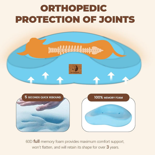 Orthopedic Memory Foam Dog Bed