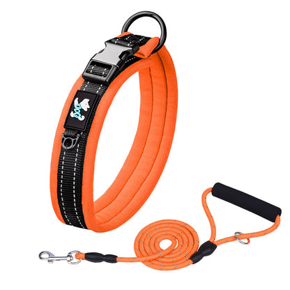 Pet Nylon Reflective Collar Leash Set