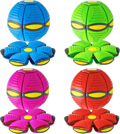 Magic Flying Saucer Ball for Dogs | Light-Up Outdoor UFO Dog Toy