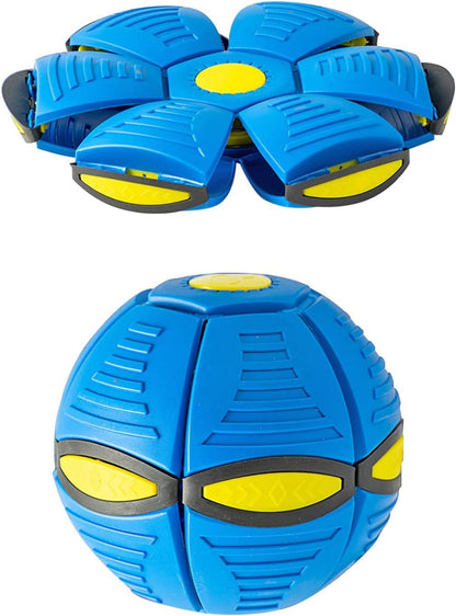 Magic Flying Saucer Ball for Dogs | Light-Up Outdoor UFO Dog Toy