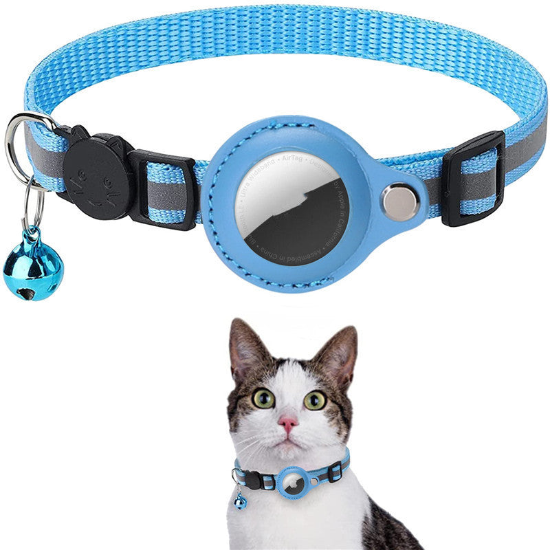 Air tag Cat Collar with Bell and Safety Buckle