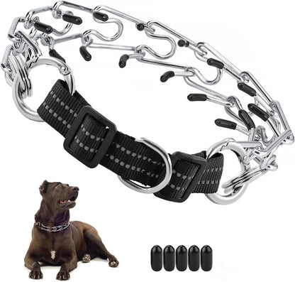 Dog training collar with protective sleeve and durable leash for comfortable training