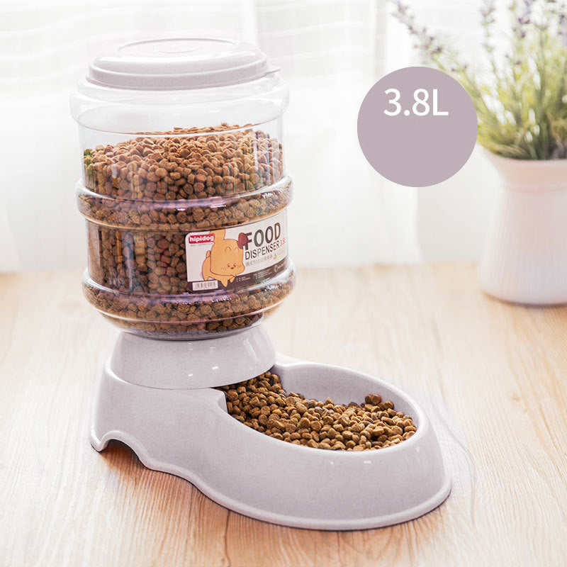 Cat dual-purpose feeder for eating and drinking