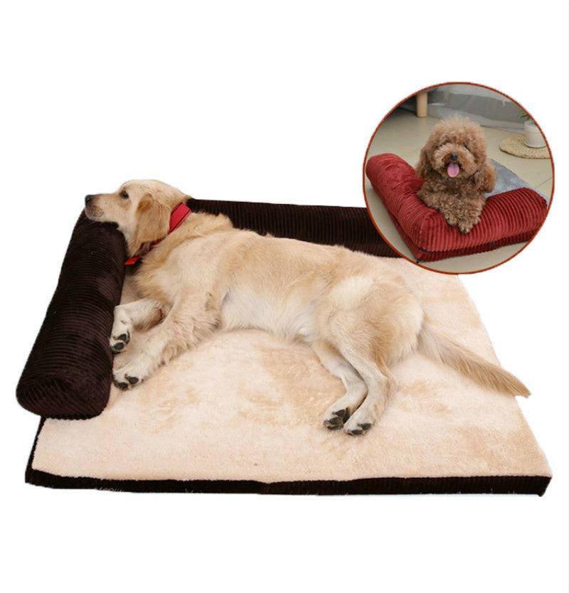 Pet Dog Bed, L-Shaped