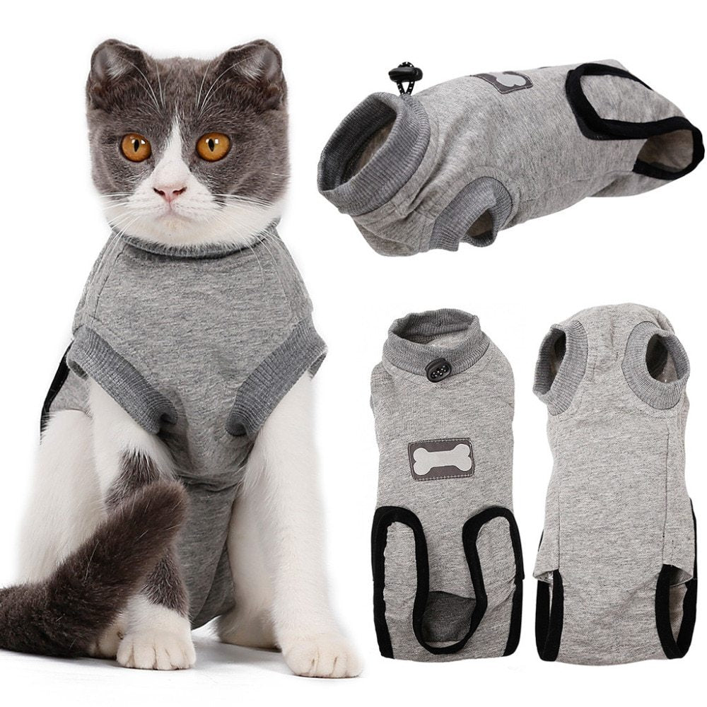 Pet Cat Recovery After Surgery Clothing Pet Wound Anti-mite Sterilization Suit pet products supplies &c