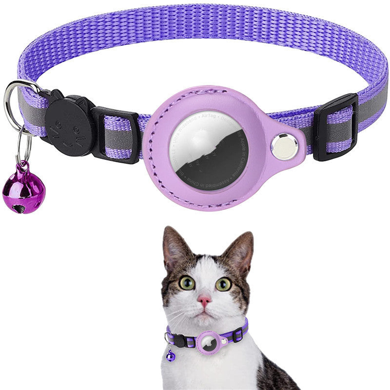 Air tag Cat Collar with Bell and Safety Buckle