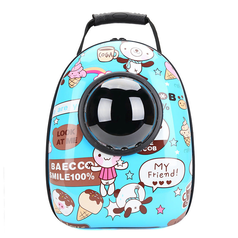 Portable Astronaut Pet Cat Dog Puppy Carrier Space Bag Travel Backpack Capsule Bag for Small Cats Puppy Outdoor Cage Breathable