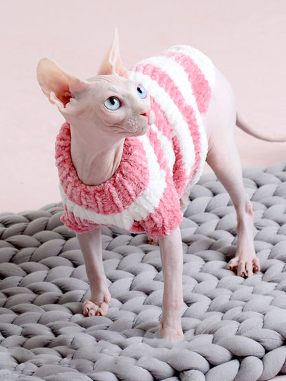 Hairless Cat Winter Thicken Warm Cotton Sweater