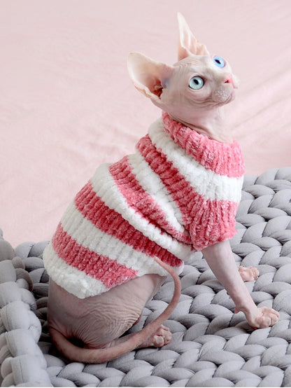 Hairless Cat Winter Thicken Warm Cotton Sweater