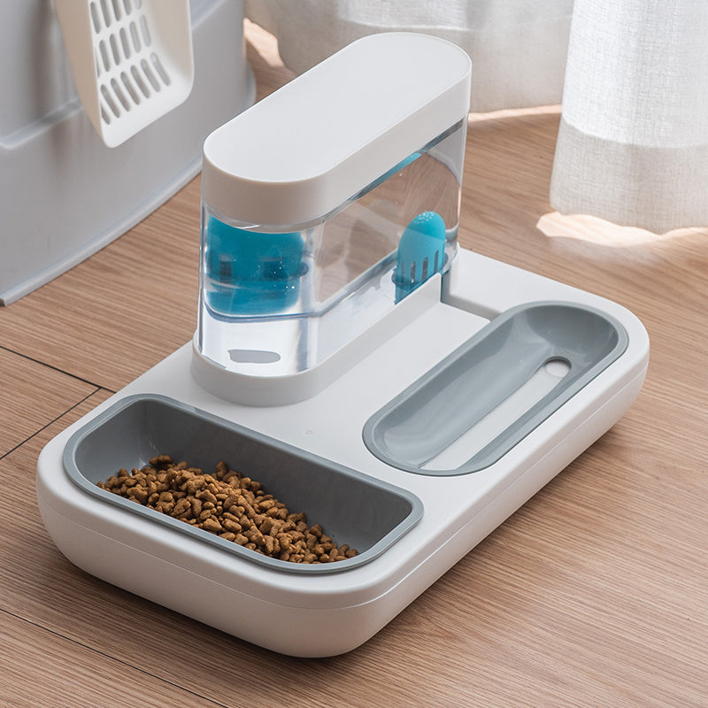 2-in-1 Pet Feeder Set with Automatic Water Dispenser