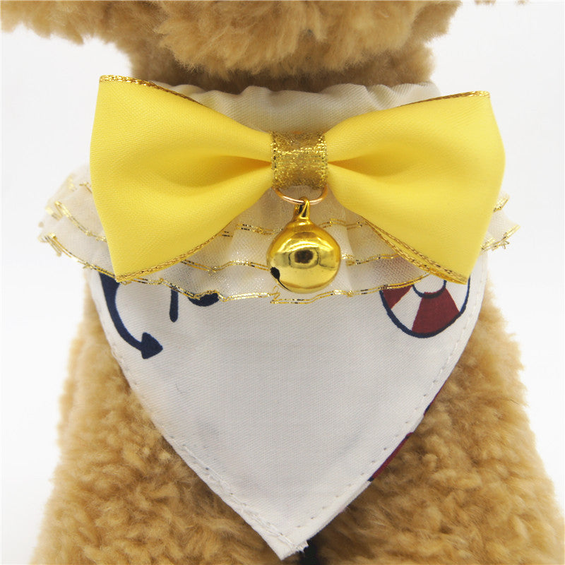 New Style Pet Collar Bow Tie Collar Detachable Dog Collar Pet Supplies