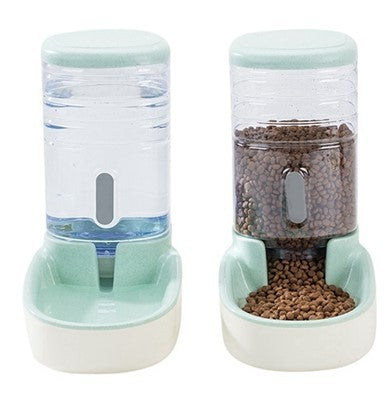 Pet dog automatic feeder microphone dog automatic drinking fountain