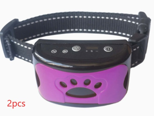 Weather-resistant anti-bark collar with multiple sensitivity levels for safe training