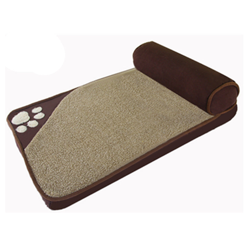 Winter Warm Pet Dog Bed with Pillow