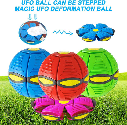 Magic Flying Saucer Ball for Dogs | Light-Up Outdoor UFO Dog Toy