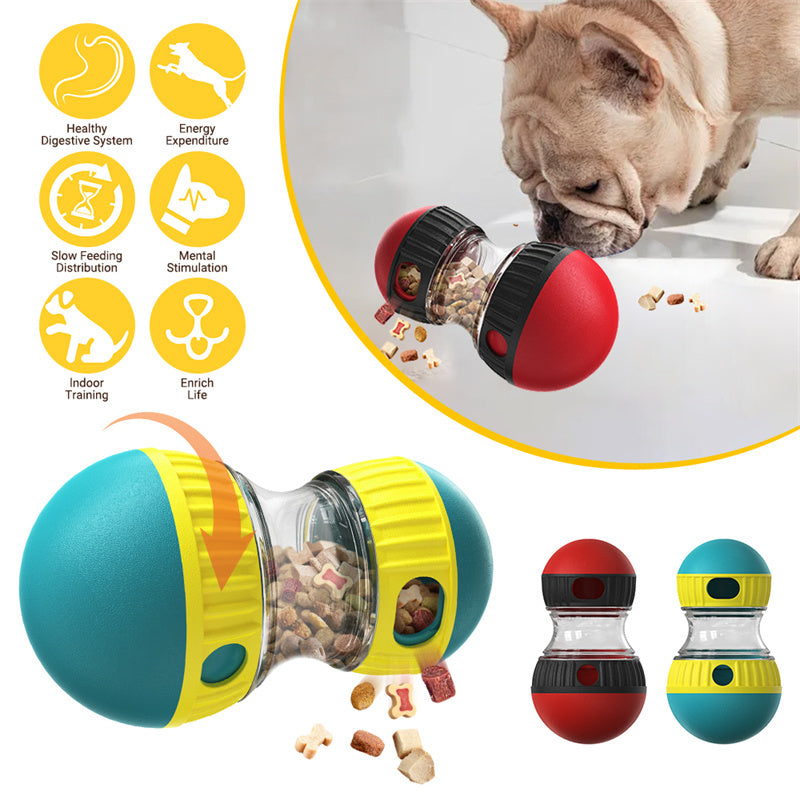 Food Dispensing Dog Toy Tumbler Leaky Food Ball Puzzle Toys Interactive