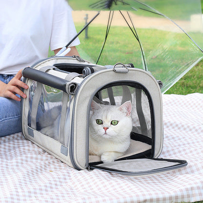 Transparent Breathable Foldable Pet Bag