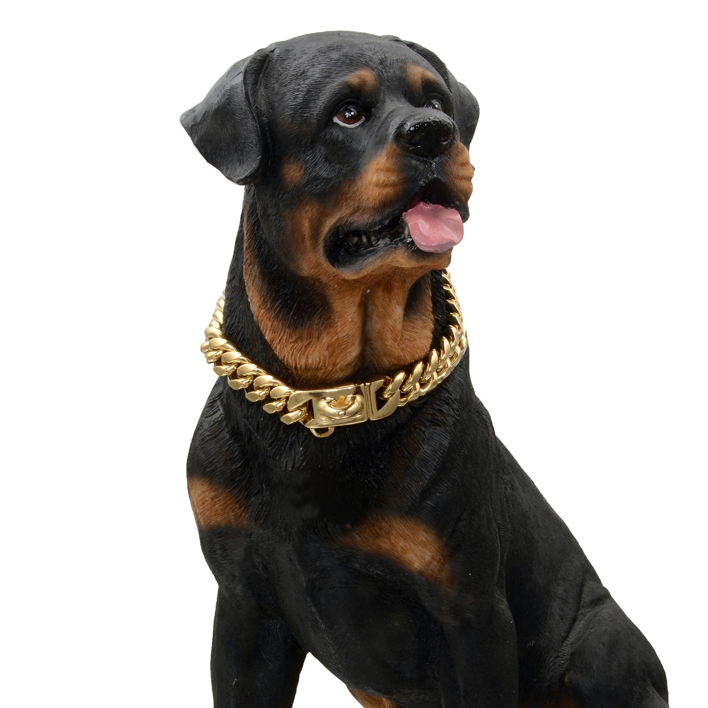 Gold/Silver Dog Chain Collar