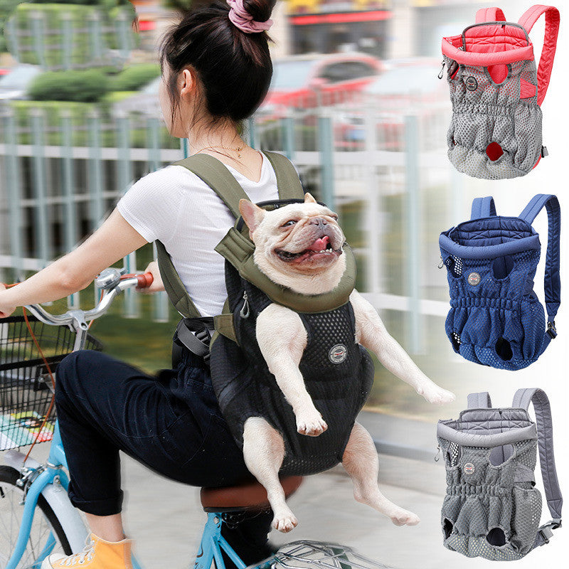 Outdoor Travel Pet Carrier Backpack Breathable Mesh Shoulder Bags