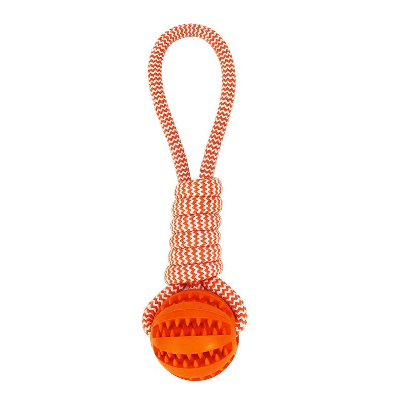 Interactive Hemp Rope Rubber Leaking Balls For Small Dogs