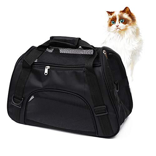 Pet Carrier Soft-Sided Carriers for Cat Carriers Dog Carrier for Small Medium Cats Dogs Puppies Pet Carrier Airline Approved up to 15 Lbs Cat Dog Pet Travel Carrier (Small, Pink)