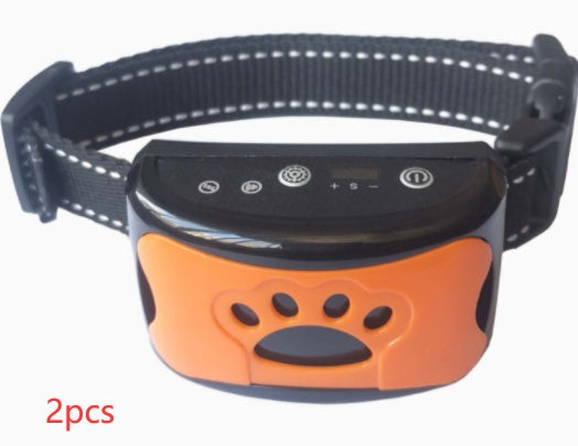 Weather-resistant anti-bark collar with multiple sensitivity levels for safe training