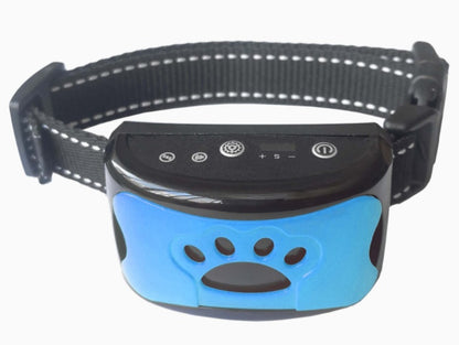 Weather-resistant anti-bark collar with multiple sensitivity levels for safe training