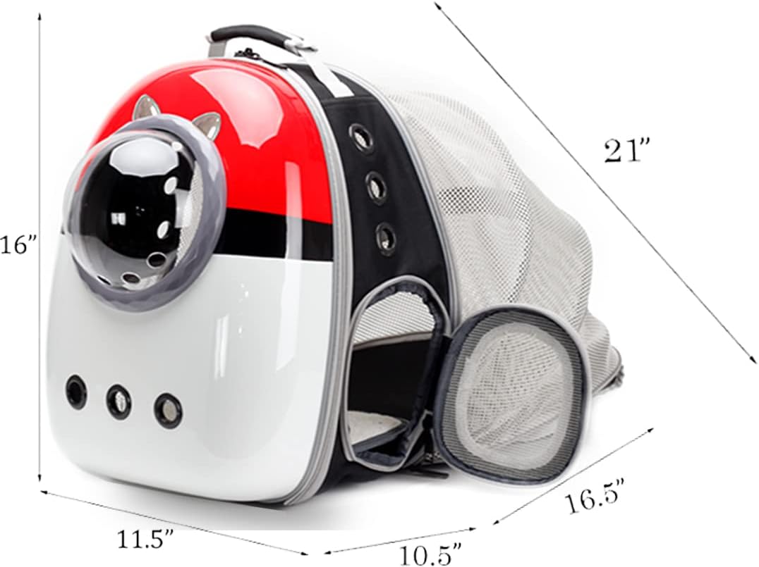 Back Expandable Cat Carrier Backpack, Backpack for Cats Kitten Small Puppy, Airline Approved Cat Bubble Backpack, Space Capsule Astronaut Carrier